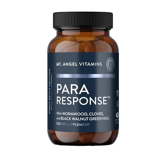 Mt. Angel Vitamins, para Response | Fiber Supplement | Colon Cleanse | Wormwood | Black Walnut & Cloves | 60 Vegetarian Capsules