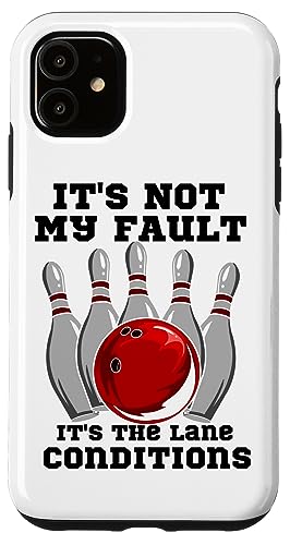 �{�E�����O It's Not My Fault It's The Lane Conditions �{�E���[ �X�}�z�P�[�X iPhone 11 �p