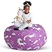 Creative QT Stuffed Animal Storage Bean Bag Chair - Extra Large Stuff 'n Sit Organization for Kids Toy Storage - Available in a Variety of Sizes and Colors (38", Unicorn)