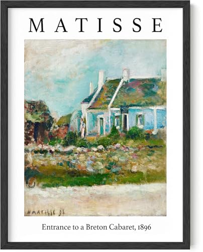 Y2K BOO Henri Matisse Entrance to a Breton Cabaret 1896 UNFRAMED Wall Art Impressionist Scenery 12x16 Inch Heavyweight Paper Studio Decor Print
