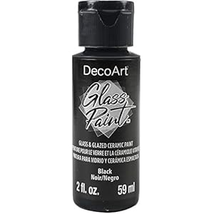 Deco Art GLASS PAINT 2OZ BLACK, us:one size