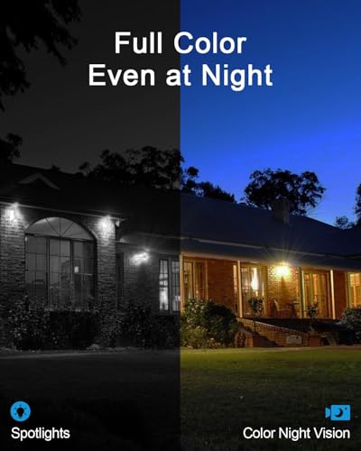 ANRAN 2K Wireless Security Camera Outdoor/Indoor, AI Motion Detection, Color Night Vision Home Security Camera, 2-Way Talk, Spotlight Siren Alarm, Battery Operated Security Camera, Work with Alexa, C2 - Image 2