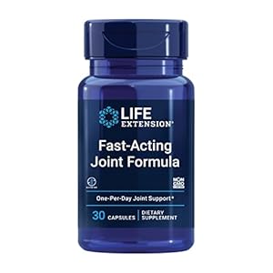 Life Extension Fast-Acting Joint Formula – Advanced Joint Health Support Supplement for Men & Women – for Joints Discomfort & Inflammation Relief – Non-GMO, Gluten-Free – 30 Capsules