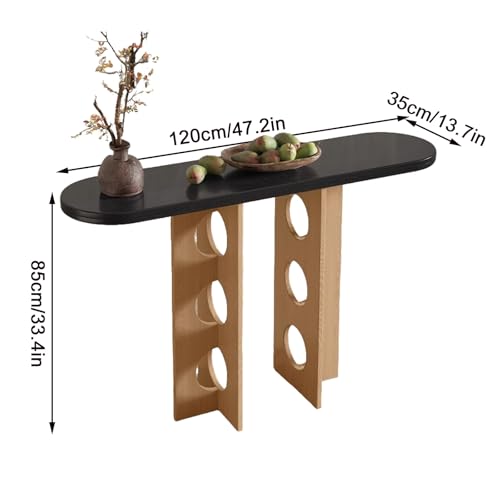 Mesa de entrada estrecha para decorar pasillos modernos en casa 4