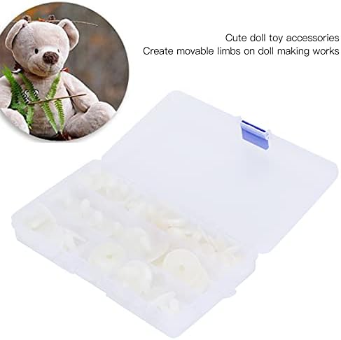 GLOGLOW 35 Set Doll Joints, 15mm 20mm 25mm 30mm Animal Doll Joints Teddy Bear Joints Soft Toy Making Limbs and Head Joints