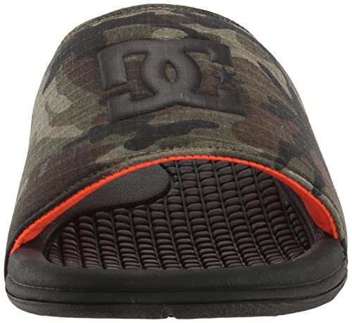 DC mens Bolsa Athletic Flip Flop Slide Sandal, Black/Military Camo, 6 US2