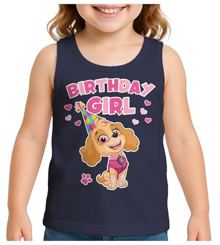 Skye Birthday Girl Tank Top | 2nd 3rd 4th 5th Birthday Gift for Toddler Paw Patrol Fans - Summer Sleeveless Shirt