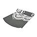 DTLBHC 2MM Erweiterte Gummi-Yoga-Matten Weibliche Ineinander greifen Faltbare Lengthen Anti-Rutsch-Thin Fitnessmatte Sport Mat rutschfest (Color : Gray)