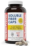 Yerba Prima Soluble Fiber Formula Capsules, 180 Count - Premium Dietary Fiber Supplement, Natural, Concentrated Soluble Fiber, Gluten Free, Non-GMO, Made in USA