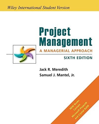 Project Management : A Managerial Approach - 6t... B002LCGOM8 Book Cover
