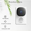 SECRUI Campanello Senza Fili da Esterno, Doorbell Wireless con 1 Ricevitore + 1 Pulsante, 58 Suonerie, 5 Livelli Volume 120 dB, LED, 300 m Lunga Portata per Casa,Appartamento Porta d’Ingresso, Nero
