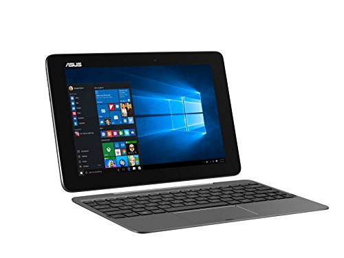 ASUS Transformer Book T100HA-C4-GR 10.1-Inch 2 in 1 Touchscreen Laptop (Cherry Trail Quad-Core Z8500 Processor, 4GB RAM, 64GB Storage, Windows 10), Gray