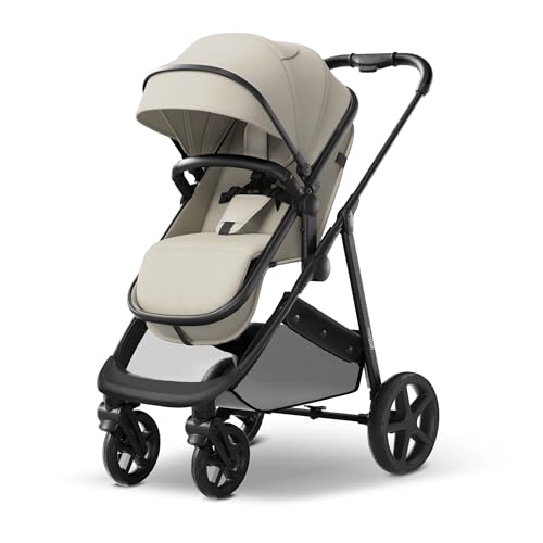 Mompush Wiz 2 in 1 Baby Stroller with Infant Pramette Mode, One Hand Fold Convertible Newborn to Toddler Stroller with Reversible Seat and Large UPF 50+ Canopy by mompush - Used condition - US$150.47