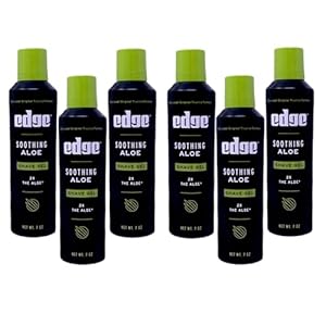 Soothing Aloe Shave Gel Men Shave Gel by Edge, 7 Oz. (Pack of 6)