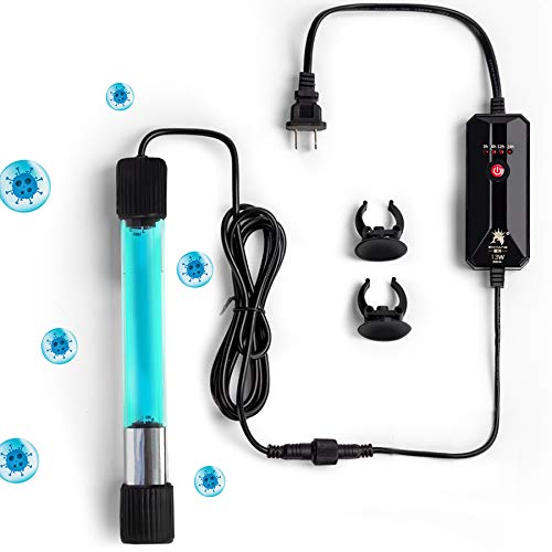 TAISHAN UV Sterilizer for Aquarium,13 W Fish Tank Clean Light with Timer,Aquarium Green Killing Machine Waterproof Clean Submersible Lamp for Pond,Swimming Pool,Indoor TAISHAN UV Sterilizer for Aquarium,13 W Fish Tank Clean Light with Timer,Aquarium Green Killing Machine Waterproof Clean Submersible Lamp for Pond,Swimming Pool,Indoor