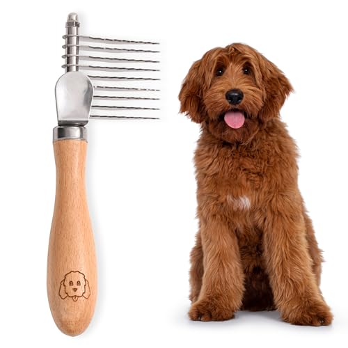 Dog Dematting Brush & Rake, Detangler Brush For Dogs, Comb Tool For Grooming,...