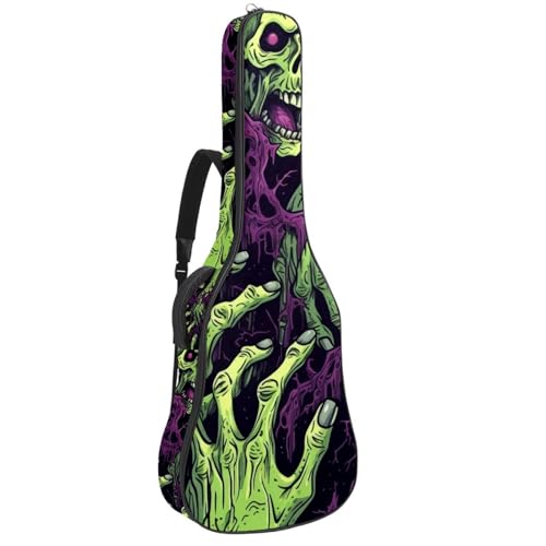 Sac de transport pour guitare basse étanche à motif zombie pour vos répétitions et concerts
