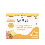 Zarbee's Honey & Lemon Cooling Throat + Immune Support Lozenges 24's