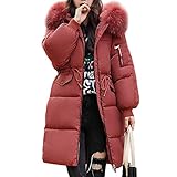 robe bi matiere cuir zara  Kaimus Femme Manteau Hiver Parka Capuche Doudoune Long Veste à Capuche Fourrure Fausse Chaud Doudoune Coat Blouson Parka Veston Hoodie