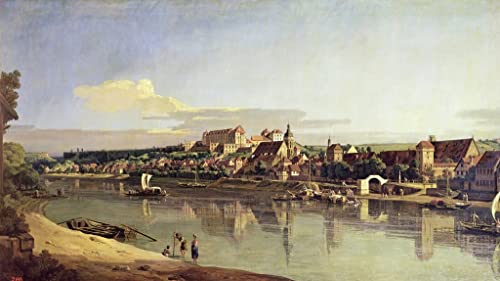 Impression d'art vue de Pirna Bellotto grand tableau salon decoration moderne chambre 60x90