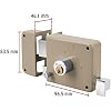 Truper 43582 / CS-70IB - Deadbolt, Left Rim Door Lock Set