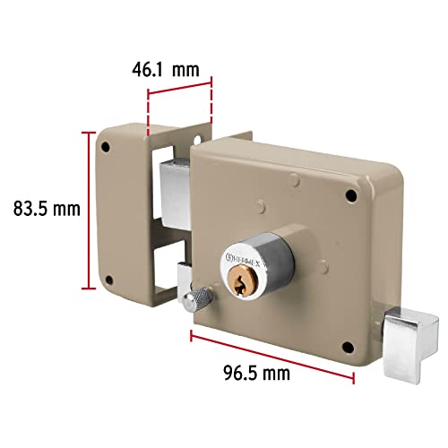 Hermex 43582 Cs-70Ib - Deadbolt, Left Rim Door Lock Set thumb #2