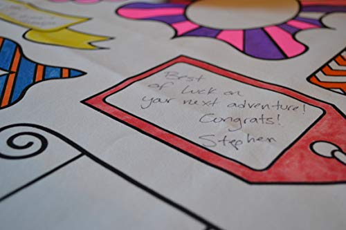 The Coloring Table – Frame Fun Design – Square Tablecloth - Fabric Coloring Tablecloth - Colorable Designs – Washable And Reusable – Coloring Activity For Children And Adults #TOP7