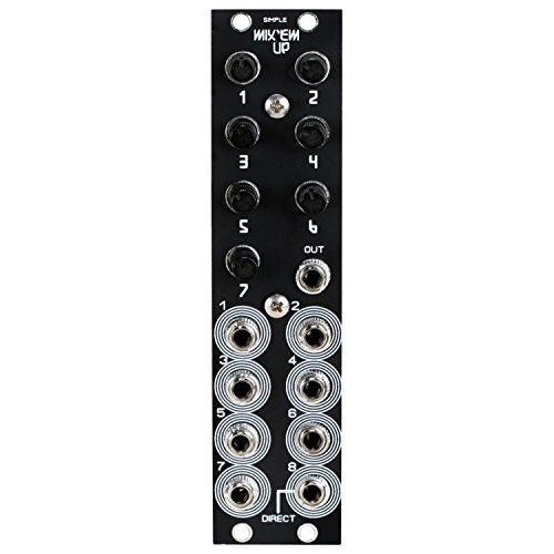 Blue Lantern Simple Mix 'Em Up Mixer 8 Channel 6HP Mixer Modular Eurorack Module