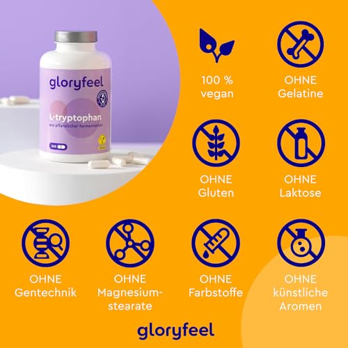 Melatonin Kapseln mit L Tryptophan 500 mg – 240 vegane Kapseln
