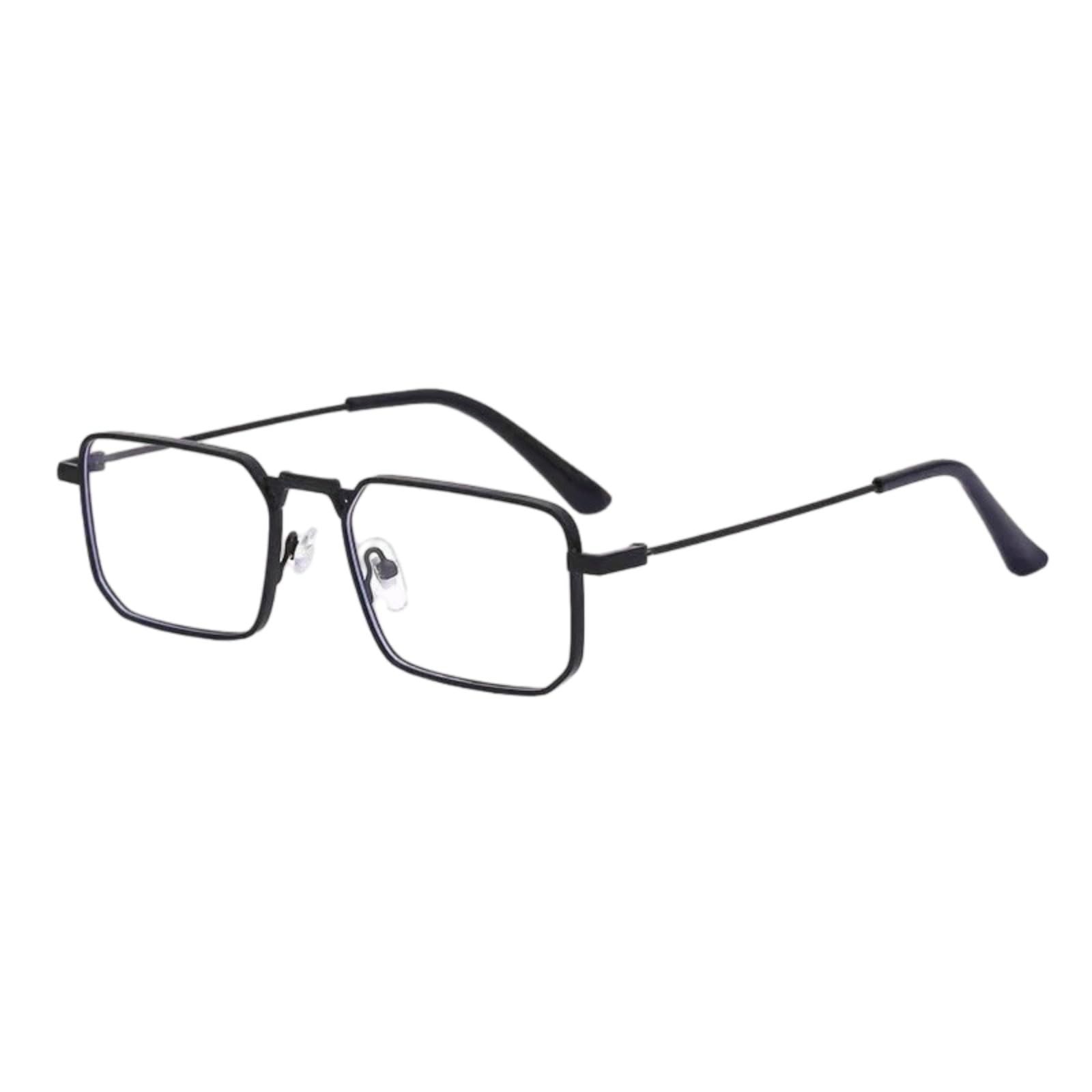Occhiali da Sole Rettangolo per Donne Uomini, Quadrati Retro con Telaio in Metallo Uv400, di Moda Indossare All'aperto-9-Other