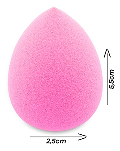 Kit com 4 Esponjas para Maquiagem Modelos Diversos, Gota, Corpinho