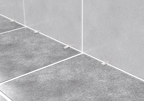 Meister Fliesenkeile 5,0 mm - Praktisches Set mit 1200 Stück - Aus robustem Polypropylen - rot / Fliesenzubehör / Fliesenverlegehilfe / Fugenkreuze / 4427450