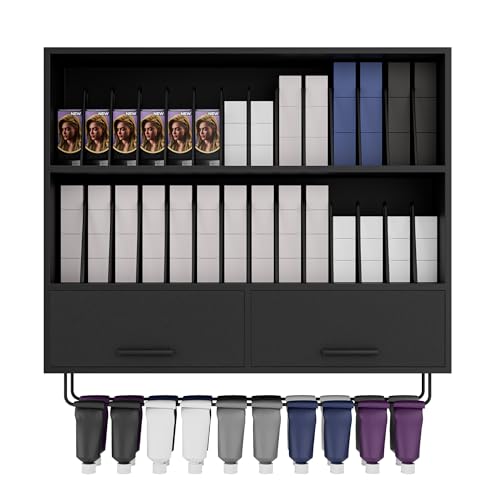Wall Mount Hair Color Organizer Rack