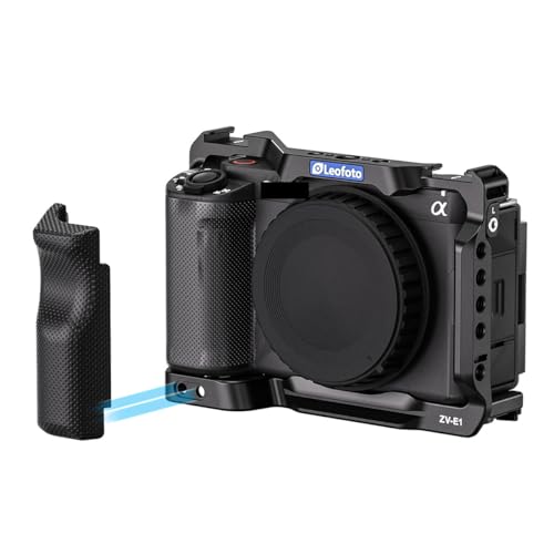 Image of Leofoto ZV-E1 Camera Cage, for Sony ZV-E1 Camera, ARRI, Cold Shoe, Anti-Twist, Lightweight, Arca Compatible