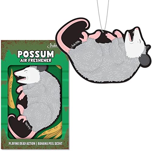 Archie Mcphee - Perplexing Possum Perfection Pack - Air Freshener, 3 Finger Puppets And Stress Ball - Set Of 5, 2 Inches #TOP1