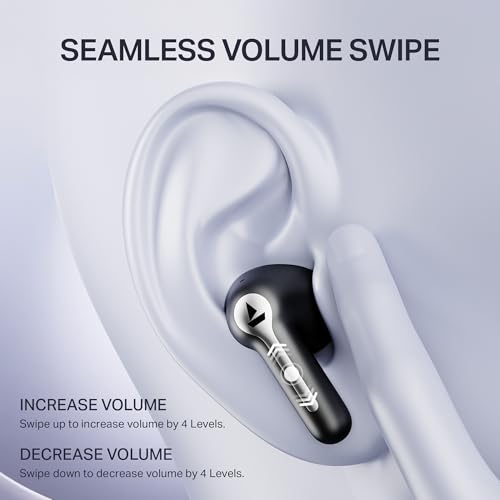 Image of boAt 2025 Launch Airdopes Prime 511, Volume Swipe Control, 50hrs Battery, 4Mics ENx, Multipoint Connection, App Support, Bluetooth Earbuds, TWS Ear Buds Wireless Earphones with mic (Active Black)