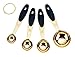 The Fitz Collection Modern Gold Measuring Spoons Stainless Steel - Gorgeous & Durable, High-End, Mirror Polished 4 piece set