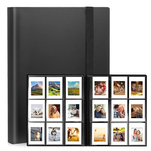 9-Pocket Trading Card Binder, Luoqun88 Pocket Trading Card Album, 360 Side-Loading Pockets, Durable PU Album for MTG, Pokemon, Yu-Gi-Oh, Football, and Sports Cards (Black)