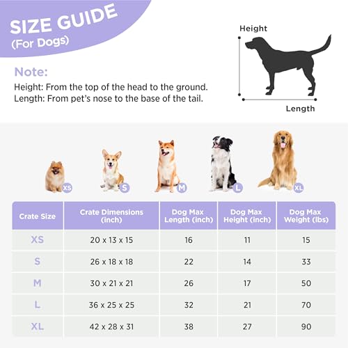 Lesure-Collapsible-Dog-Crate-Portable-Travel-Kennel-for-Large-Dog-4-Door-Pet-Crate-with-Durable-Mesh-Windows-Indoor-Outdoor-Light-Gray Lesure Collapsible Dog Crate Portable Travel Kennel for Large Dog 4 Door Pet Crate with Durable Mesh Windows Indoor Outdoor Light Gray