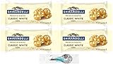 Ghirardelli Classic White Chocolate Premium Baking Chips, 11 oz (Pack of 4) with By The Cup Measuring Spoons