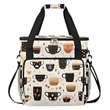 Coffee Maker Travel Bag Compatible with Keurig K-Mini or K-Mini Plus, Single Serve Coffee Brewer Carrying Case with Multiple Pockets for K-Cup Pods, Storage Bag With Shoulder Strap(Bag Only) -  MARYHFENVA