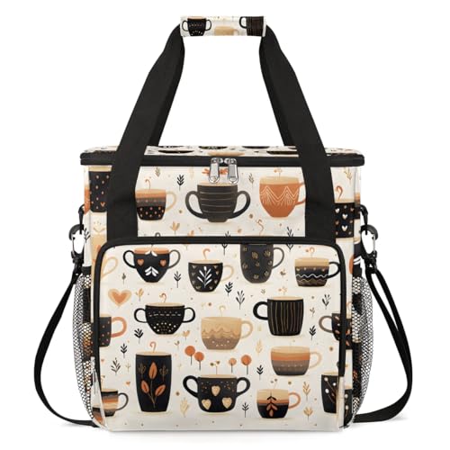 Coffee Maker Travel Bag Compatible with Keurig K-Mini or K-Mini Plus, Single Serve Coffee Brewer Carrying Case with Multiple Pockets for K-Cup Pods, Storage Bag With Shoulder Strap(Bag Only) -  MARYHFENVA