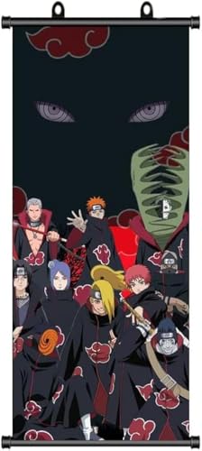 Image of Naruto Poster,Naruto Scroll Poster,Akatsuki Posters,Anime posters for bedroom, Anime Wall Scroll Character Game, Manga Posters for Wall Decor 70*30cm