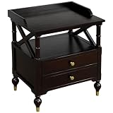 QUUL Contemporary 2 Drawer Nightstand for Small Spaces Bedroom