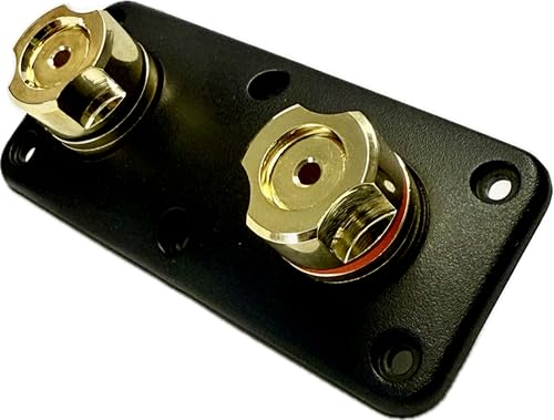 Surge High-Current Audiophile Speaker Terminal – Panel-Mount,15A, Banana/Spade/Bare Wire (Up to 4AWG), Color-Coded Polarity, ABS Housing, Indoor IP20 by SURGE - Used condition - US$14.49