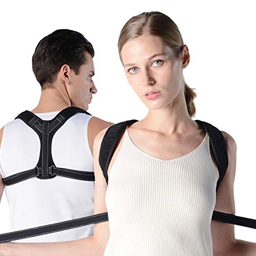 SPOTBRACE Posture Corrector for Women and Men, Reflective Stripe, Adjustable Shoulder Posture Brace for Improving Posture and Support of The Upper Back-Invisible Thoracic Back Brace for Hunching SPOTBRACE Posture Corrector for Women and Men, Reflective Stripe, Adjustable Shoulder Posture Brace for Improving Posture and Support of The Upper Back-Invisible Thoracic Back Brace for Hunching