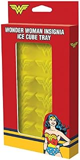ICUP DC Comics - Wonder Woman Molded Yellow Rubber Logo Ice Cube Tray
