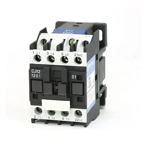 Contacteur triphasé 3 pôles CJX2-1201 bobine 24V AC 50Hz relais de puissance 12A