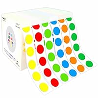 3000 Pieces 1 Inch Round Removable Color-Code Dot Stickers Circle Dots Stickers Label Rolls Label Sticker For Office 500 Pieces Roll - View #9