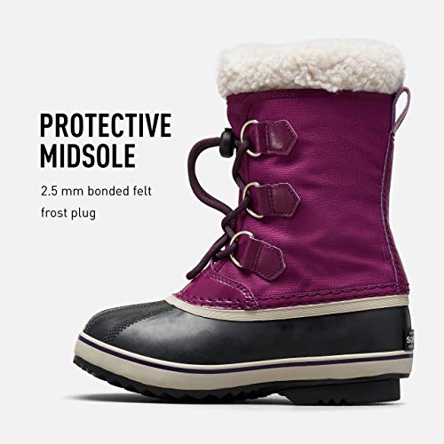 Sorel Winter Boots, Purple Wild Iris X Dark Plum, 4 Us Unisex Big Kid #TOP3